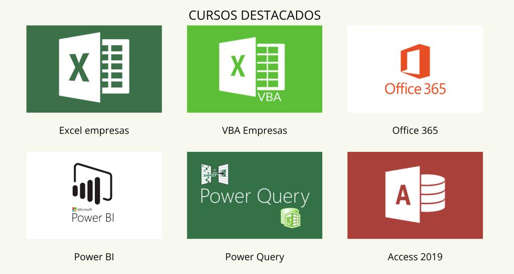 Formación especializada en Microsoft Excel, Microsoft Access, Power BI y Power Query